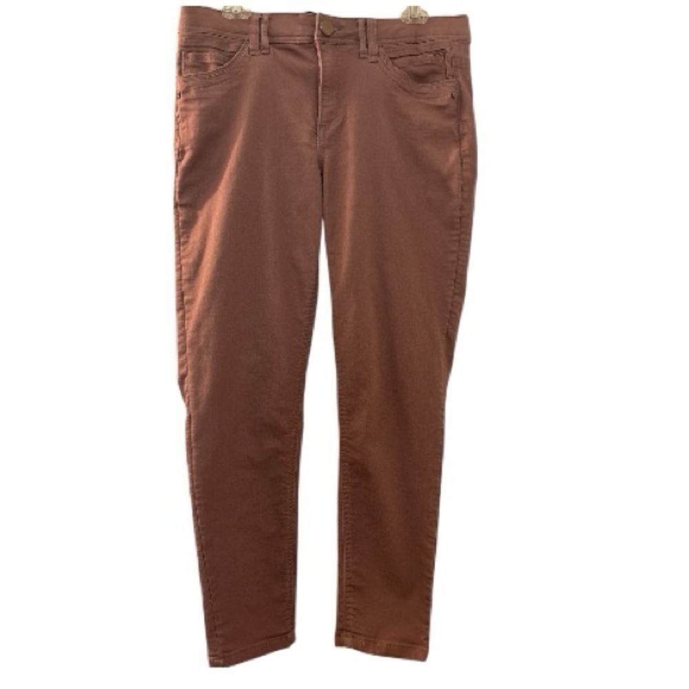 DEMOCRACY jeans size 10, Rose pink mauve,  straight leg, ankle length, stretch.
